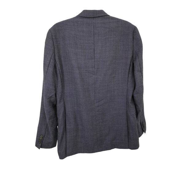 Ted Baker Endurance Jarrett Navy Blue Tweed Wool Blazer Sports Jacket Size 38R - Picture 12 of 12